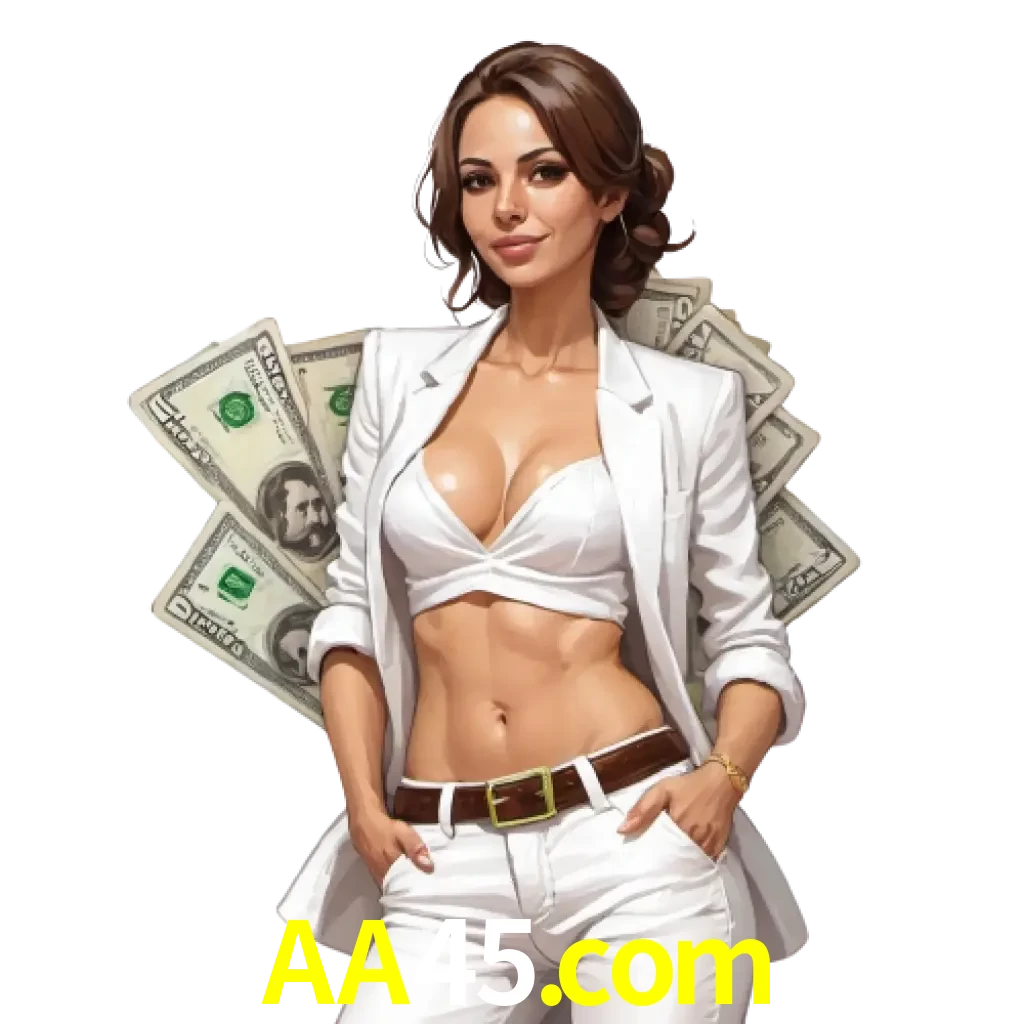 woman with money playing in aa45 bet casino